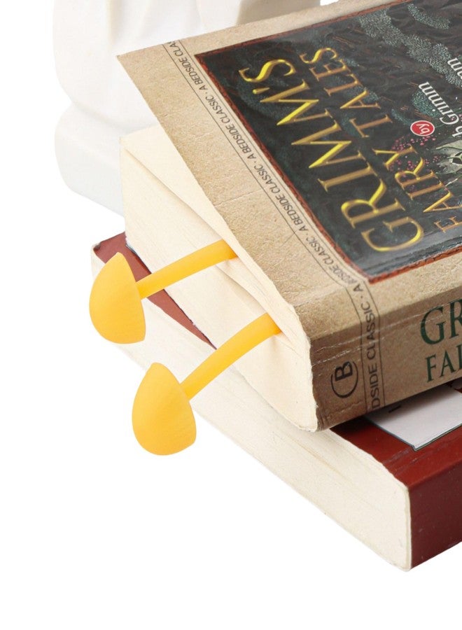 YAMHOHO Mini Mushroom Bookmark Set (4-Piece) Dual Sizes, Dual Colors Available Soft, Flexible Silicone Material Fun Christmas Stocking Stuffer Ideal Gift for Bookworms and Teachers - Image 5