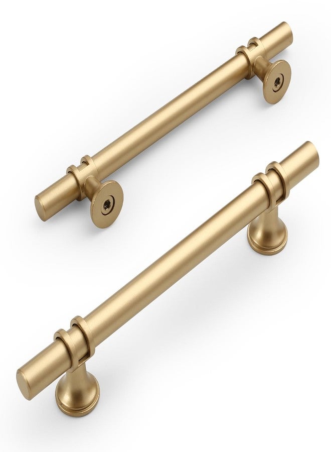 Amerdeco 10 Pack Matte Gold Cabinet Pulls 5 Inch(128MM) Hole Centers Kitchen Cabinet Handles Cabinets Hardware Drawer Pulls ZH0058 - Image 1