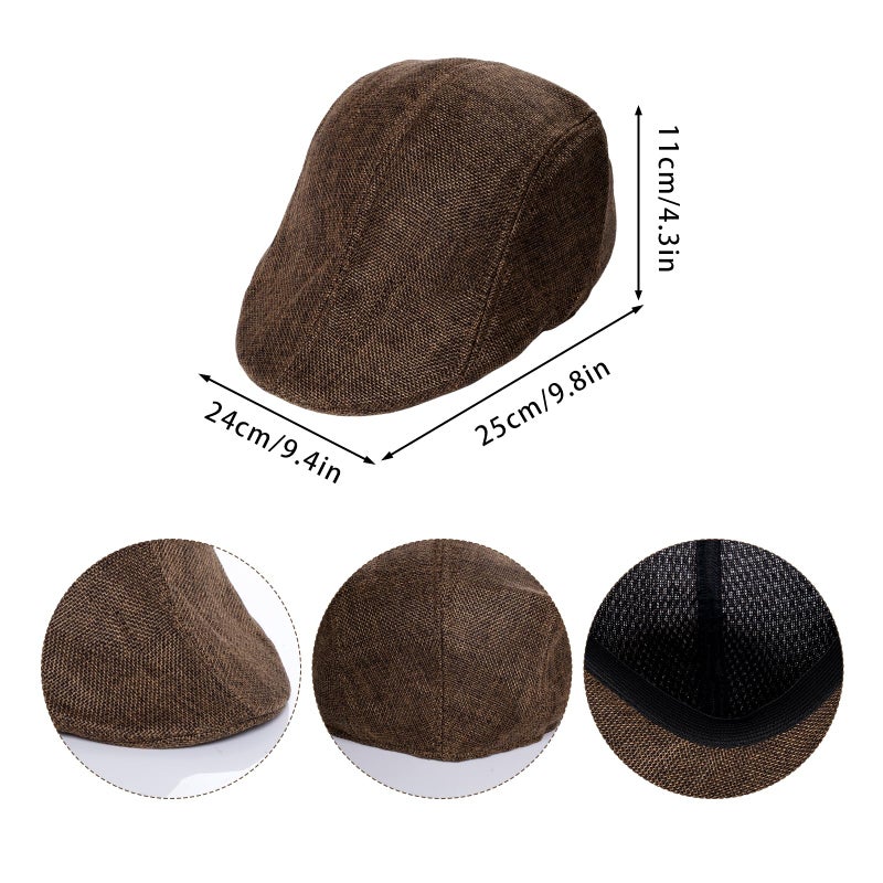 Sucrain 8PCS 1920s Old Man Costume Set Grandpa Accessories with Hat - Image 3
