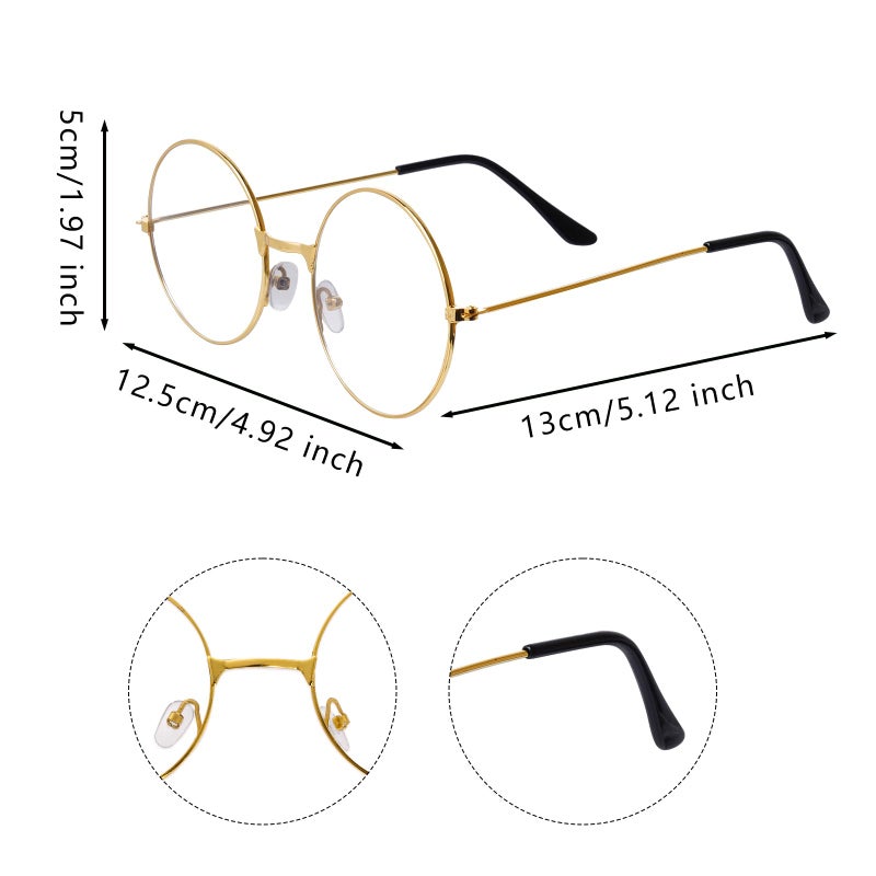 Sucrain 8PCS 1920s Old Man Costume Set Grandpa Accessories with Hat - Image 4