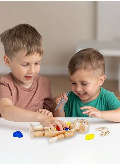GROIC Kids Early Educational Learning Toys Human Organs Model with Removable Parts ,17 Pcs DIY Assembly Science Kits Toys for Boys Girls Preschool Learning Toys  - Image 2