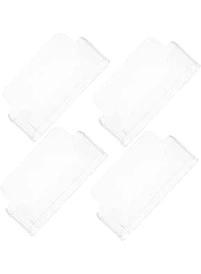 Set of 4 Acrylic Business Card Holders Sturdy Desk Display Stand for Office Storage - Image 1