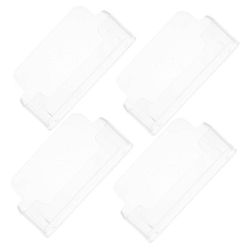 Set of 4 Acrylic Business Card Holders Sturdy Desk Display Stand for Office Storage - Image 2