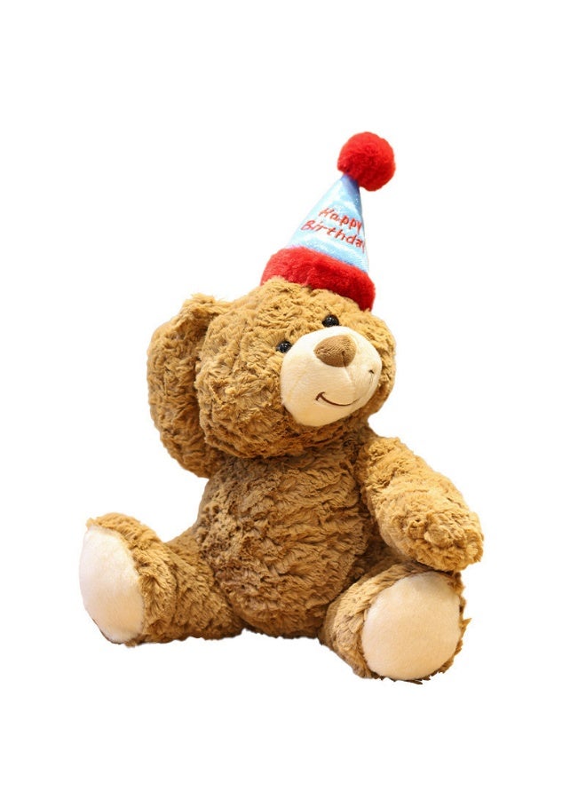 بيتوبي 30CM الدب تيدي الحيوانات القشوفية، حيوانات عيد الميلاد موضوع حفلة القش لطيف، لعبة صديق جيد للأطفال - Image 1