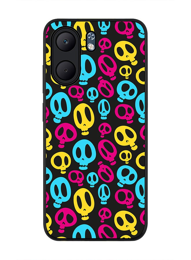 Stylizedd For Oppo A5x 5G / A5x 4G Case,Slim fit Camera Protection, Shockproof Thin Phone cover  - Crazy Skulls