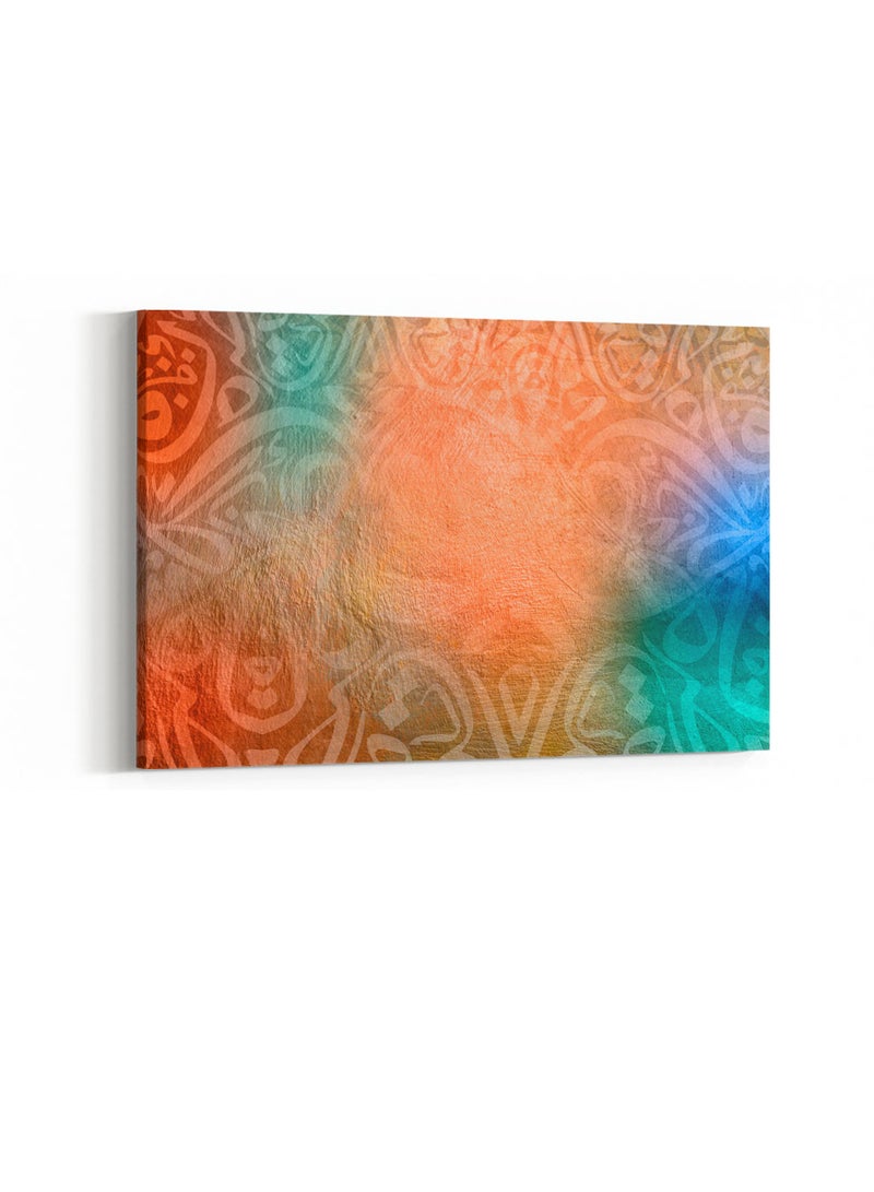 LOWHA Framed Canvas Wall Art Stretched Over Wooden Frame with Arabic islamic Calligraphy Painting - Image 3