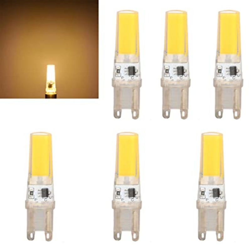 Dimmable G9 LED Bulbs, Energy-Saving Lamp Lights for Wall and Table Lamps - Pack of 6, 220V, Warm Light, Eye Protection for Home and Office Use - Image 5