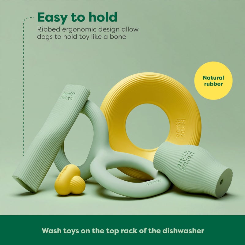 Earth Rated Dog Toy, Enrichment Toys for Adult and Puppy Dogs, Dishwasher and Freezer-Safe, Natural Rubber, Large, Green - Image 5