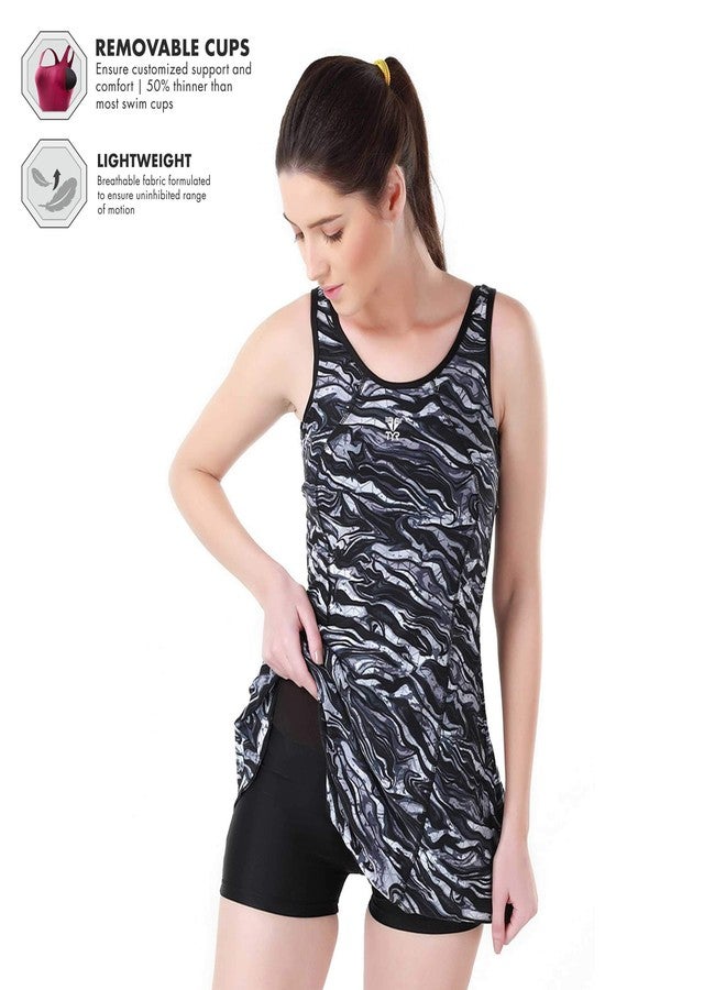 Tyr Miramar Women Frocksuit Without Sleeves, Xs/30 (Titanium - Black) - Image 3