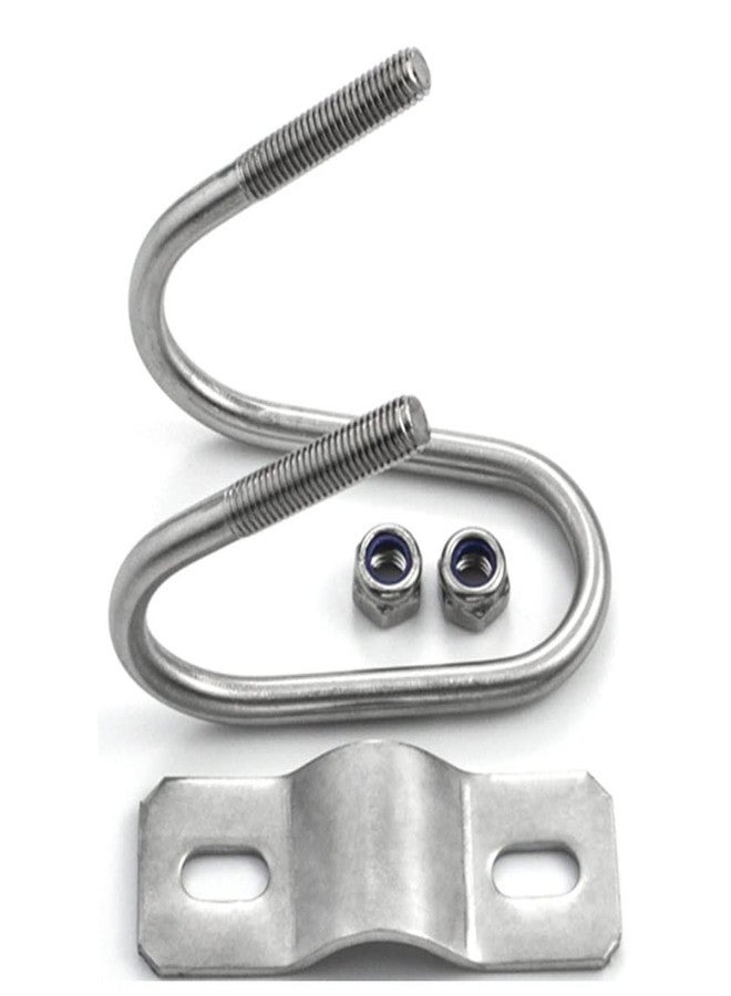 UtySty 4 Pack Cross Pipe Clamp for OD 3/4'' EMT Tube Clip Double U-shaped Screw Bolt Horizontal Vertical Connector Fixed Clasp Fixator Buckle for Farm Garden Greenhouse Water Plant Nursery - Image 2