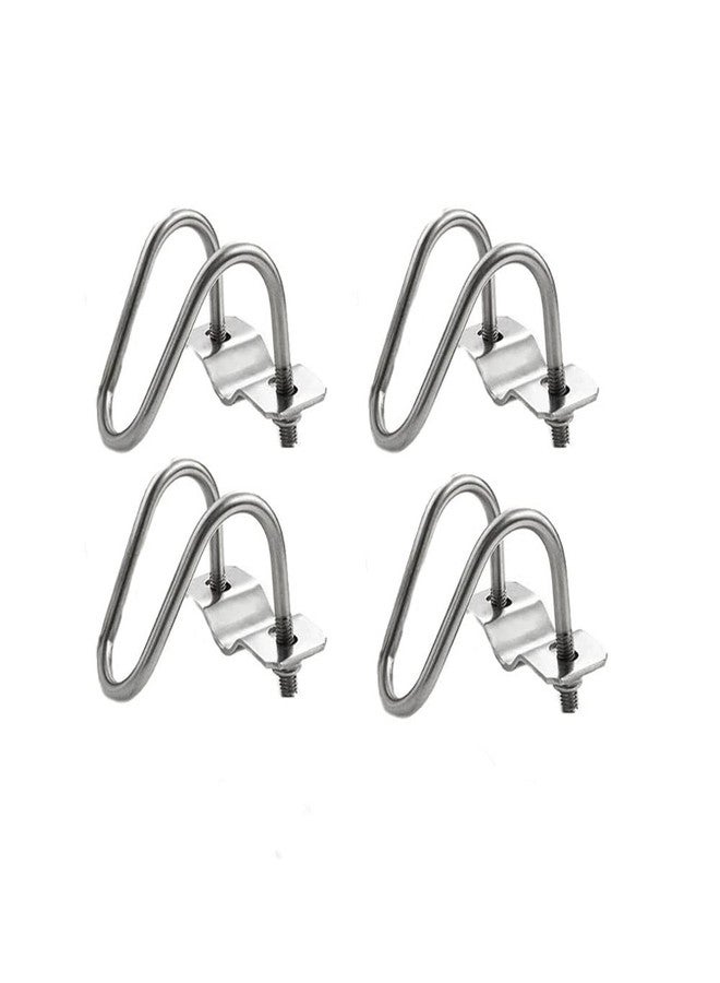 UtySty 4 Pack Cross Pipe Clamp for OD 3/4'' EMT Tube Clip Double U-shaped Screw Bolt Horizontal Vertical Connector Fixed Clasp Fixator Buckle for Farm Garden Greenhouse Water Plant Nursery - Image 1
