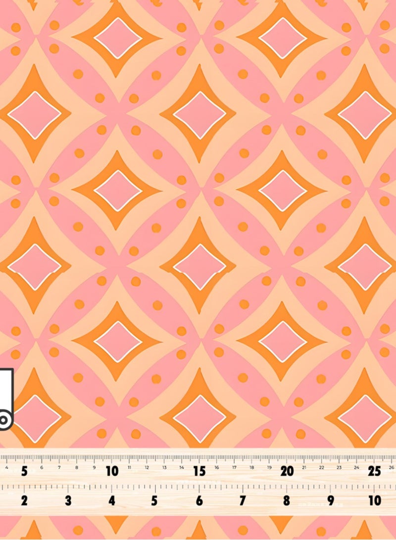 فيلاتو Ø¬Ù„Ø§Ø¨ÙŠØ© Ù…Ø®ÙˆÙŠØ± Ù…Ù† Ù‚Ù…Ø§Ø´ Ø­Ø±ÙŠØ± Ø§Ù„Ù„ÙŠÙ„ Ø¹Ø±Ø§Ù…Ù†ÙŠ Ø¨Ø§Ù„ÙŠØ§Ø±Ø¯Ø©ØŒ Ù…Ø±ØµØ¹Ø© Ø¨Ø§Ù„Ù…Ø§Ø³ØŒ Ø¨Ø±ØªÙ‚Ø§Ù„ÙŠ ÙˆØ±Ø¯ÙŠØŒ Ø®ÙŠØ§Ø·Ø©ØŒ Ø¹Ø±Ø¶ 58 Ø¨ÙˆØµØ© - Image 4