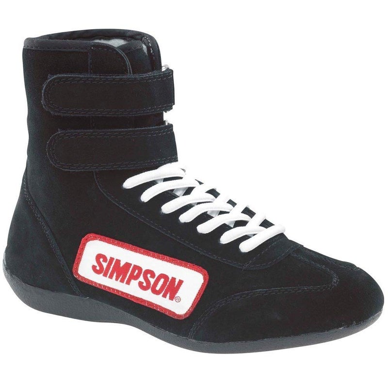 Simpson Racing 28750BK The Hightop Black Size 7-1/2 SFI Approved Driving Shoes - Image 3