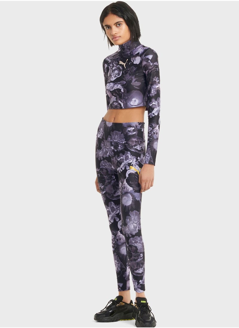 PUMA - Evide AOP Leggings - Image 1