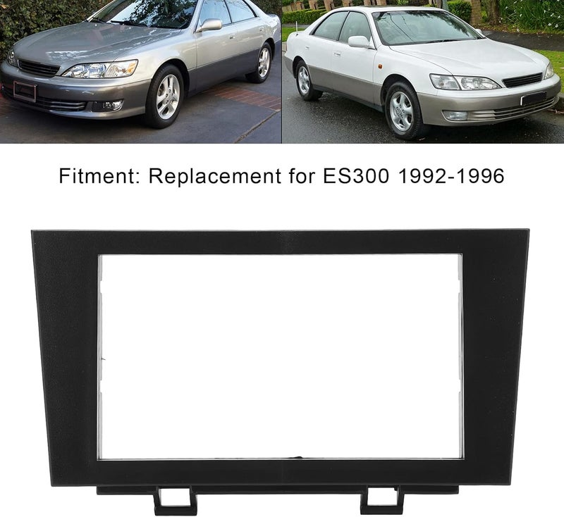 ويوبلز إطار لوحة التحكم المركزية، إطار واجهة راديو ستيريو ثنائي الدين، لوحة أقراص مدمجة بديلة لسيارة ES300 موديلات 1992-1996 - Image 5