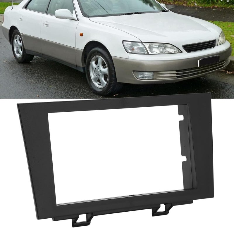 ويوبلز إطار لوحة التحكم المركزية، إطار واجهة راديو ستيريو ثنائي الدين، لوحة أقراص مدمجة بديلة لسيارة ES300 موديلات 1992-1996 - Image 2