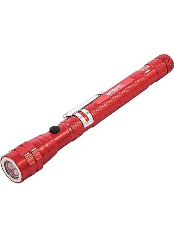 أمتيك مصباح يدوي تلسكوبي 3 LED مع اداة التقاط مغناطيسية من ايه ام تيك S8006 - Image 1
