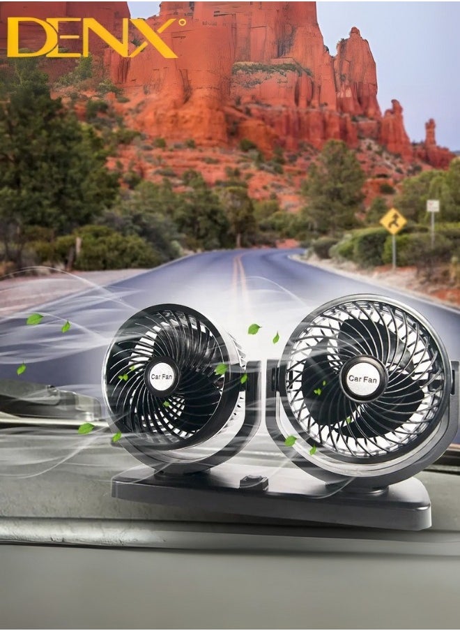 Denx Car Fan With A Strong Performance That Guarantees The Distribution Of Air In Two Directions  - Image 1