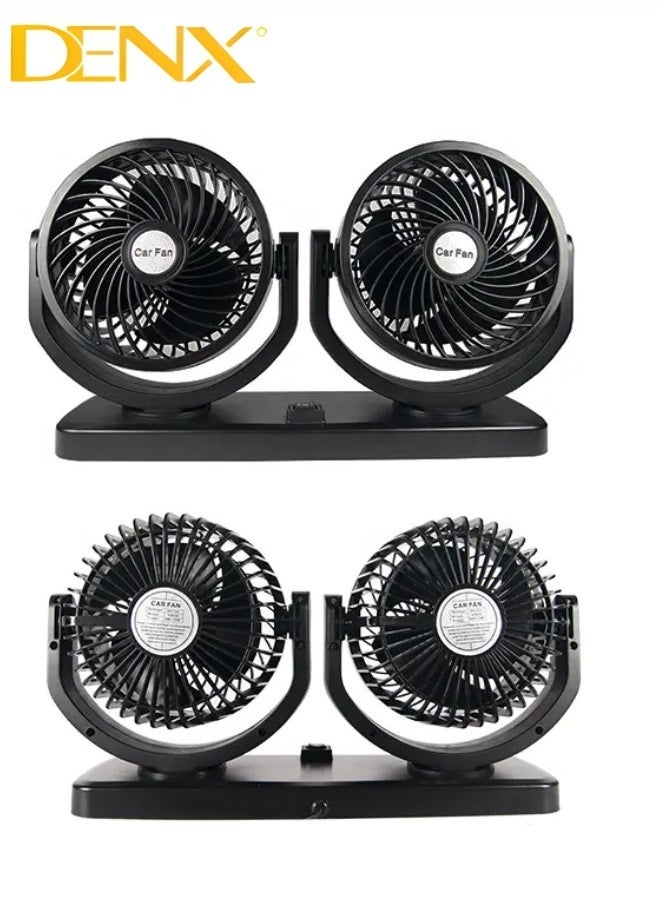 Denx Car Fan With A Strong Performance That Guarantees The Distribution Of Air In Two Directions  - Image 3