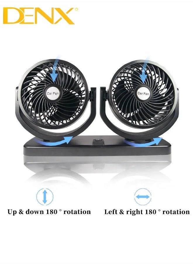 Denx Car Fan With A Strong Performance That Guarantees The Distribution Of Air In Two Directions  - Image 4