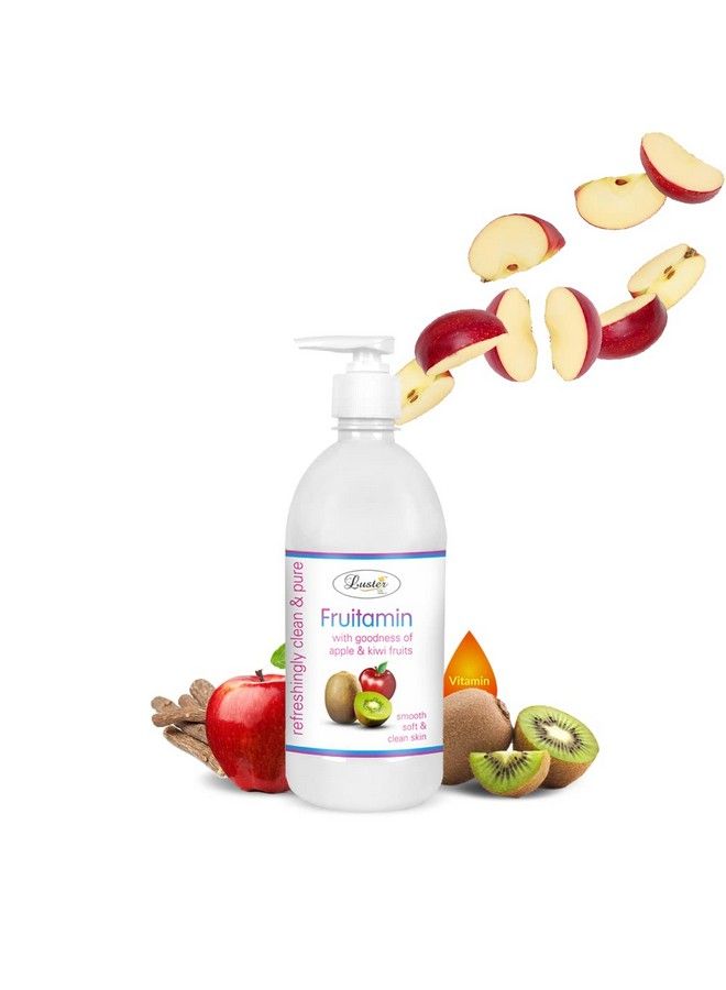 LUSTER Fruitamin Extra Care Cleansing Milk; Enriched With Apple & Kiwi Extracts; For Smooth Soft & Clean Skin; Cleansing Milk For Face (Paraben & Sulfate Free)500 Ml - Image 2