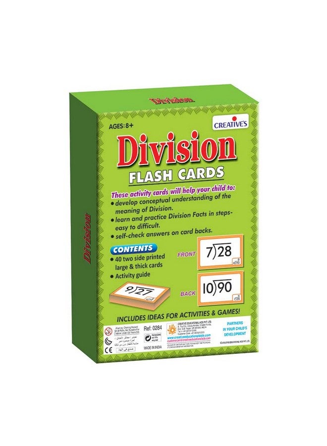 Creative's Creative’s Division Mathematical Flash Cards for Kids 8+ Years | Early Learning Educational Flash Cards Division | Easy & Fun Learning Educational Gift for Kids - Image 5