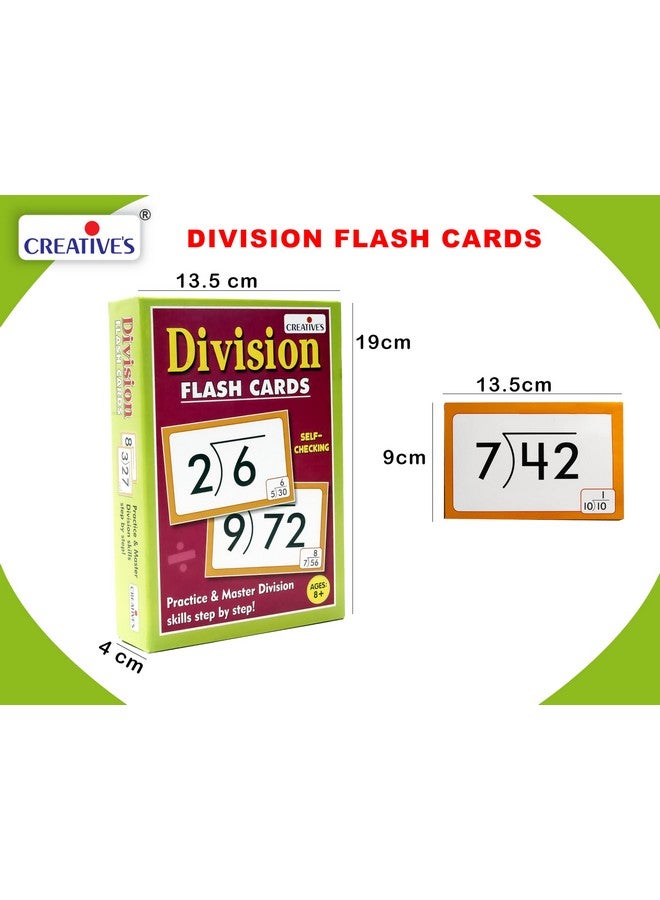Creative's Creative’s Division Mathematical Flash Cards for Kids 8+ Years | Early Learning Educational Flash Cards Division | Easy & Fun Learning Educational Gift for Kids - Image 4
