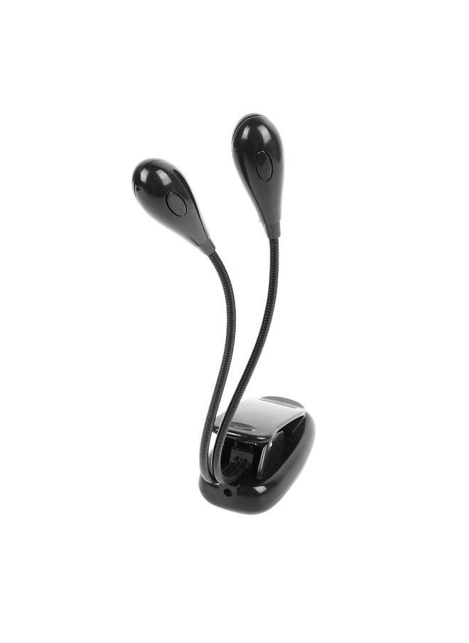Thoraya Rechargeable Double Head Clip Light Eye Protection 360 Degree Adjustment Music Stand Light Clip On Reading Light for Kids  - Image 2