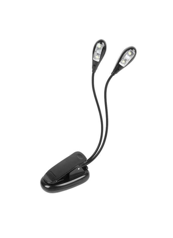 Thoraya Rechargeable Double Head Clip Light Eye Protection 360 Degree Adjustment Music Stand Light Clip On Reading Light for Kids  - Image 5