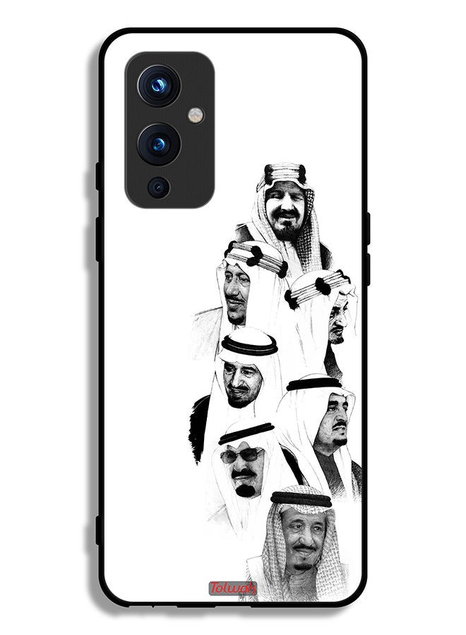 Tolwak OnePlus 9 5G Protective Case Cover Saudi Kings Art B_W - Image 2