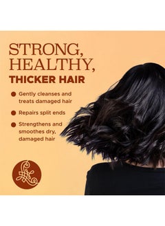 L LUSETA Luseta Turmeric & Collagen Hair Serum for Damaged and Thining Hair, Strengthening Oil Treatment Preventing breakage for Women and Men Adding Shine 3.38oz  - Image 2
