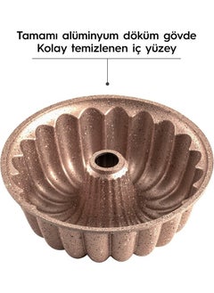 Nehir 1 Piece Azalea Aluminum Casting 26 cm Cake Mold Tart Gold Casting  - Image 3