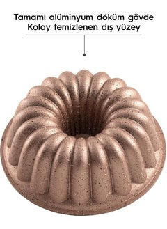 Nehir 1 Piece Azalea Aluminum Casting 26 cm Cake Mold Tart Gold Casting  - Image 4