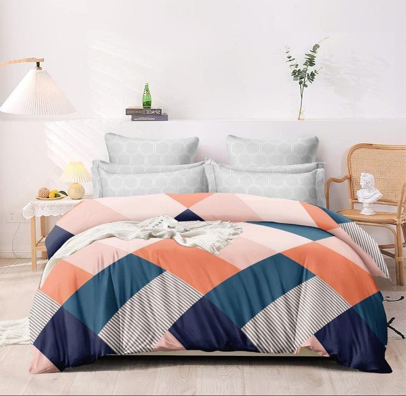 KIAAKSH KIAAKSH Super Premium Quilt Cover Single Bed with Zipper Blanket Coverrajai CoverComforter CoverDuvet Cover King Size Glace Cotton Warm Stuff King Size Dohars 60x90 Inches SA 16  - Image 4
