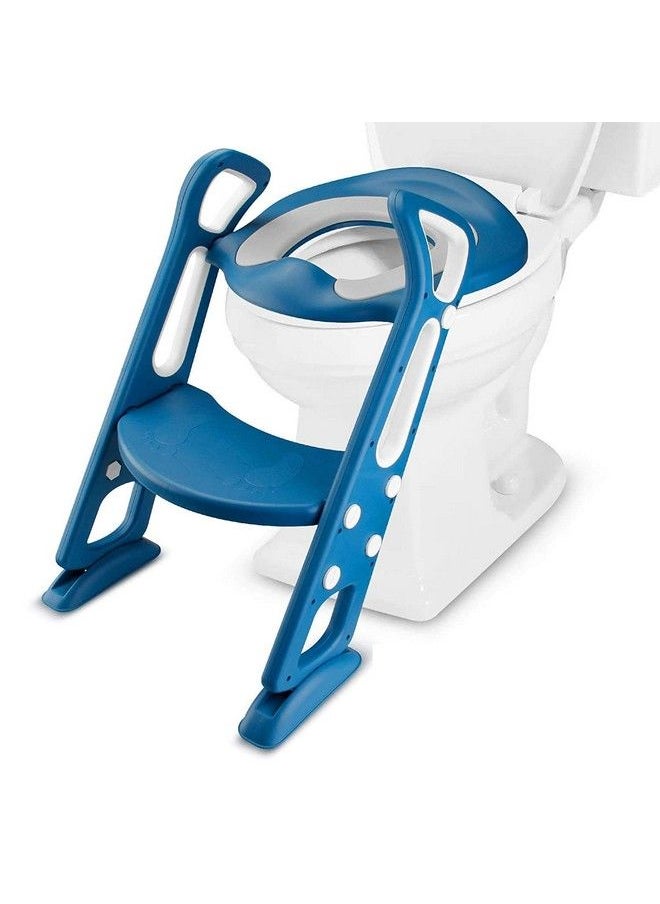 NIRVA WITH DEVICE OF WOMEN PICTURE - Baby Potty Training Step Ladder Toilet Stand (Lake Blue) - Image 1