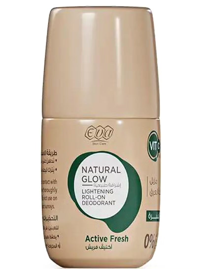 Eva Natural Glow Lightening Roll On Deodorant Active Fresh 60 Gm