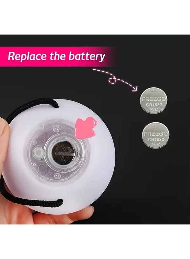 Multicolor LED Poi Ball With 9 Lighting Modes Strobe Spinner Dance Gift - Image 4