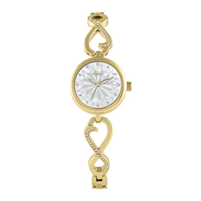 ELIZ ES8967L2GHG Metal Case and Bracelet 3-Hands Women's Watch - Image 1