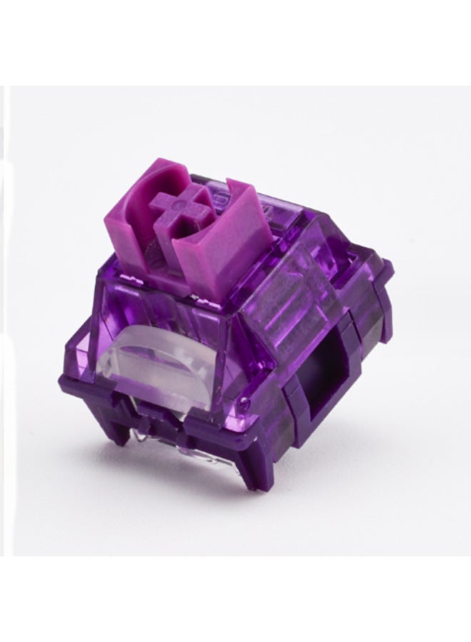 Ttc Keyboard Axis Powder Axis Red Eye Ace Quick Moon White Tea Red Clear Sky Silent Mechanical-Color:Ttc Flame Purple  - Image 1