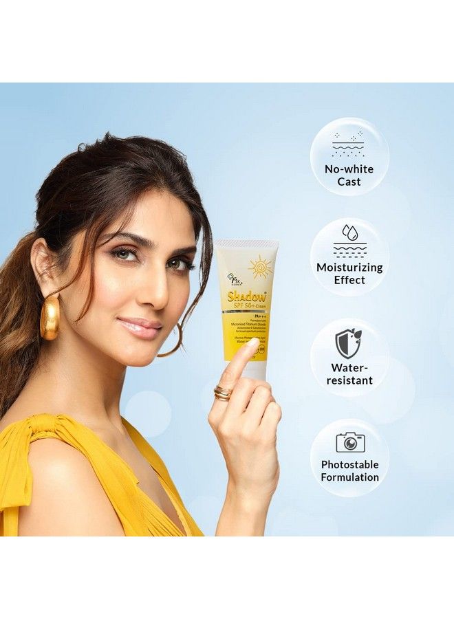 FIXDERMA Shadow Sunscreen Spf 50 Sunscreen Acne Prone Sun Screen Protector Spf 50 ; Sunscreen For Uva & Uvb Protection ; Sunscreen For Women & Men (Spf50 40 Gm) - Image 4