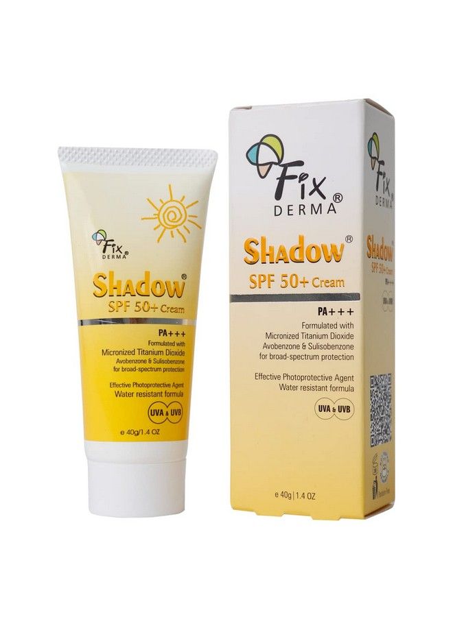 FIXDERMA Shadow Sunscreen Spf 50 Sunscreen Acne Prone Sun Screen Protector Spf 50 ; Sunscreen For Uva & Uvb Protection ; Sunscreen For Women & Men (Spf50 40 Gm) - Image 2