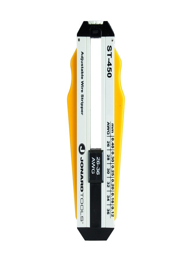 جونارد تولز أداة جونارد تولز (26-36 AWG) - ST-450 ABS قابلة للتعديل لتقشير الأسلاك بدقة، 26-36 AWG، طول 7.6 سم - 2.3 سم × ارتفاع 2.5 سم - 1.5 سم × سمك 1.5 سم - Image 1