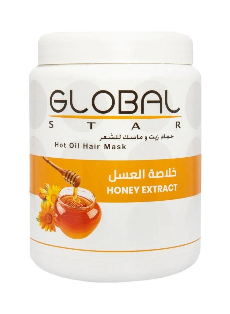 جلوبال ستار ماسك وحمام زيت شعر عسل 1000مل