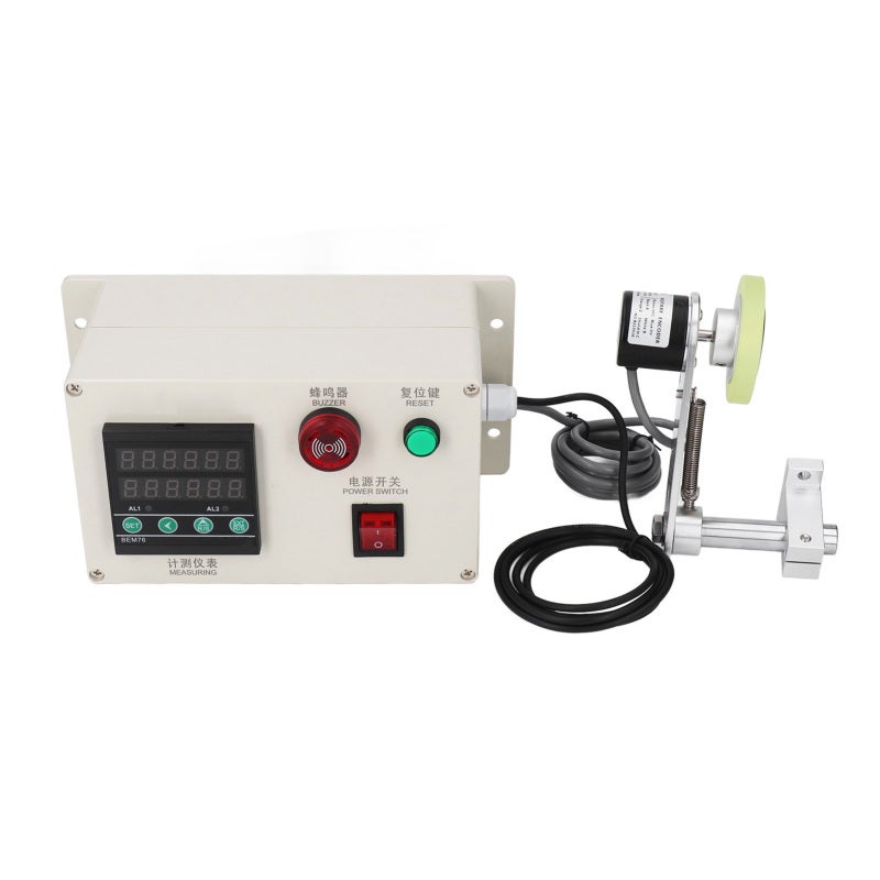 Digital Length Counter: 6 Digit Display, 1-999999 Range - Alarm Function, Power Off Memory, Easy Operation for Cloth Mills, Textile Mills, Garment Processing Plants - Image 2