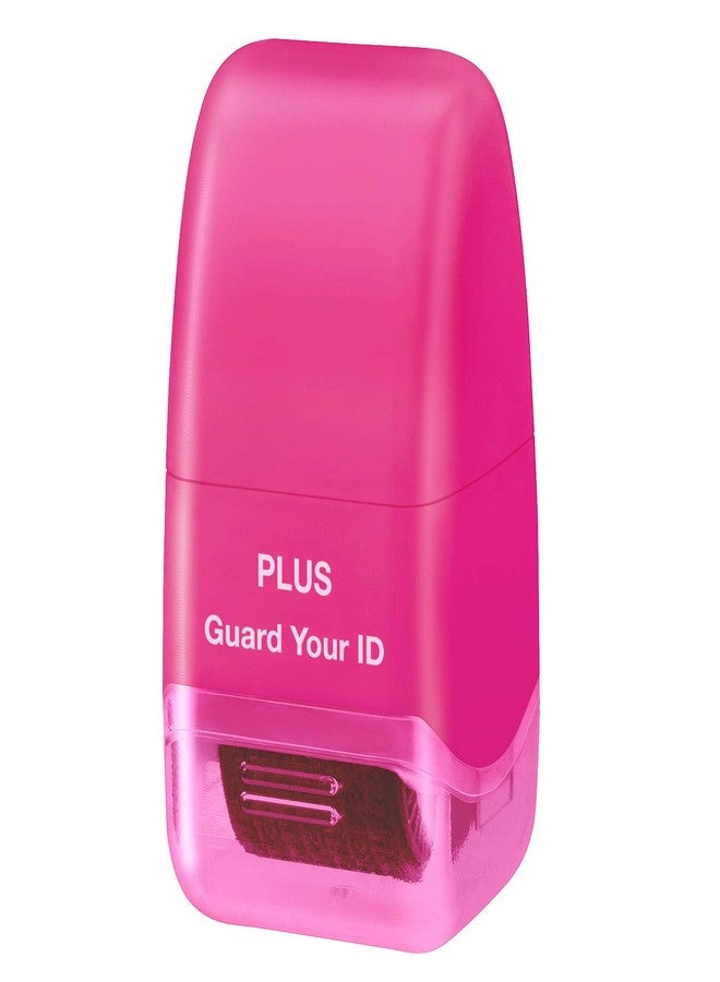 Plus Guard Your ID Mini Roller Stamp, Pink - Image 1