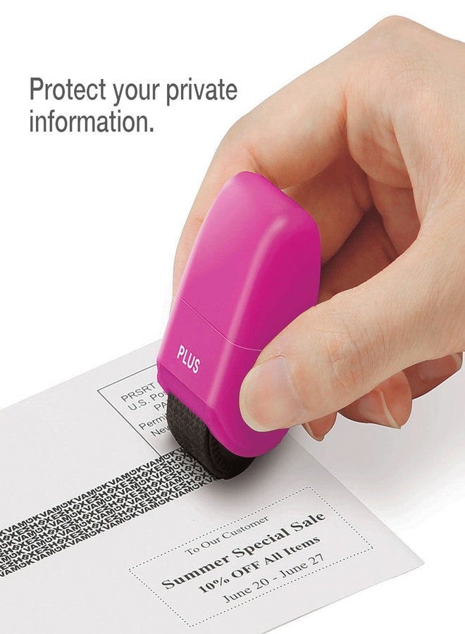 Plus Guard Your ID Mini Roller Stamp, Pink - Image 2