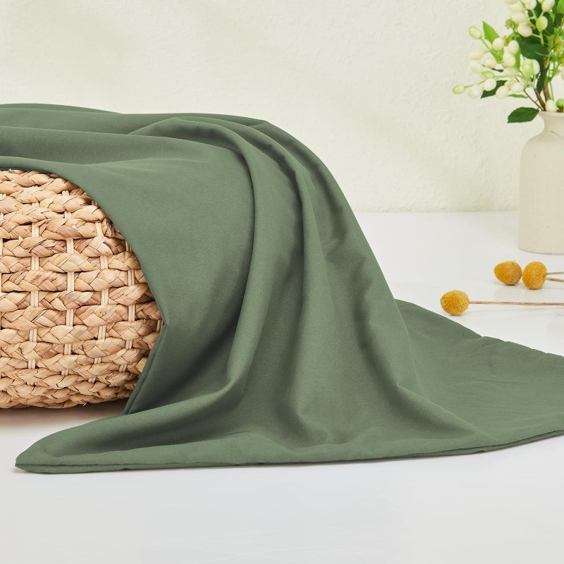 DOWNSTORIA Body Pillow Cover, Ultra Soft Microfiber Long Pillowcase, Envelope Closure Large Pillow Cases 20x54 inch (Olive Green) - Image 2