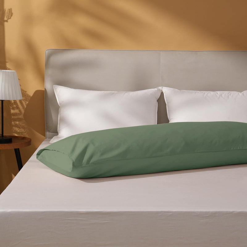 DOWNSTORIA Body Pillow Cover, Ultra Soft Microfiber Long Pillowcase, Envelope Closure Large Pillow Cases 20x54 inch (Olive Green) - Image 5