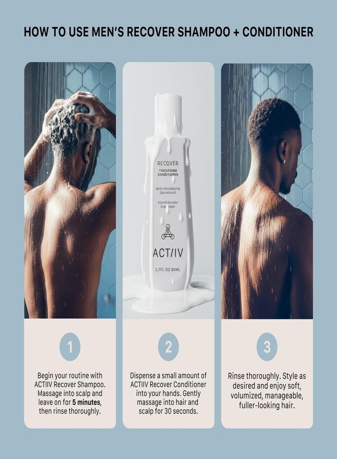 اكتيف مجموعة ACTIIV Recover Travel Duo للرجال | تدعم مظهر شعر أكثر كثافة وصحة، نباتية، آمنة على الشعر المصبوغ، مناسبة لجميع أنواع الشعر - Image 4
