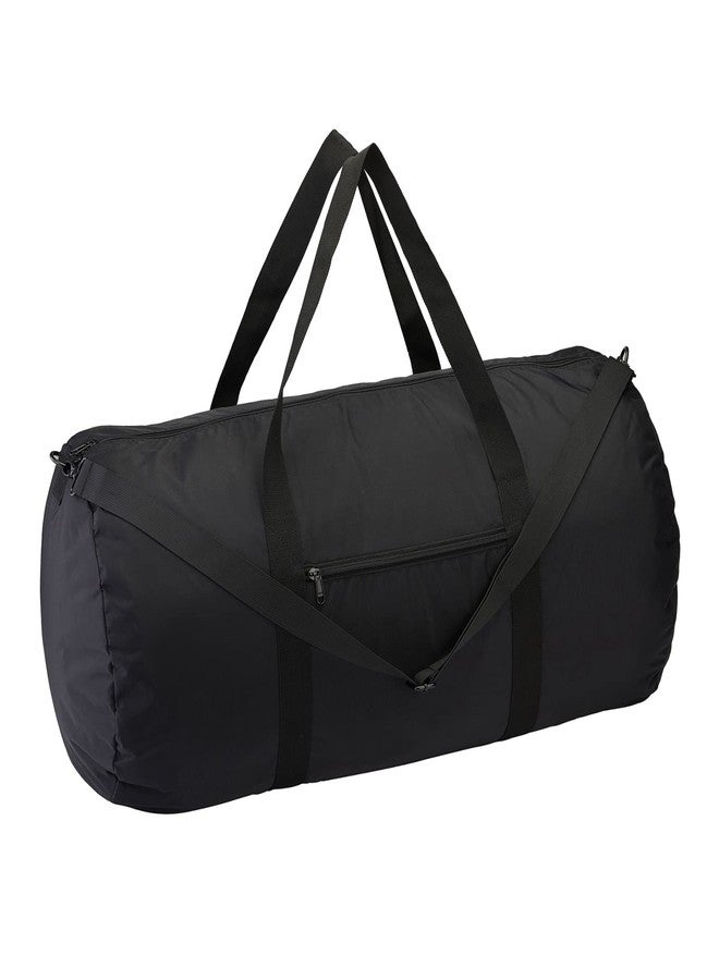 Vorspack Duffel Bag 24 Inches Foldable Lightweight Gym Bag with Inner Pocket for Travel Sports - Black - Image 1